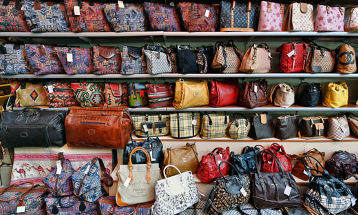 Counterfeit handbags on Canal Street